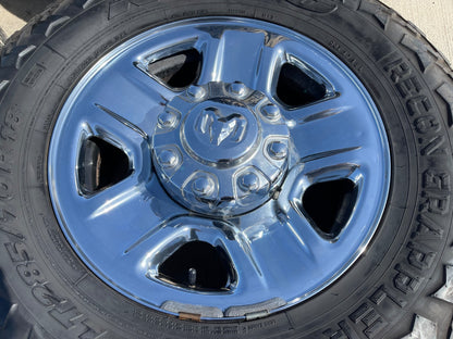 18" Dodge Ram 2500 3500 STEEL chrome OEM 2473 wheels rims NITRO