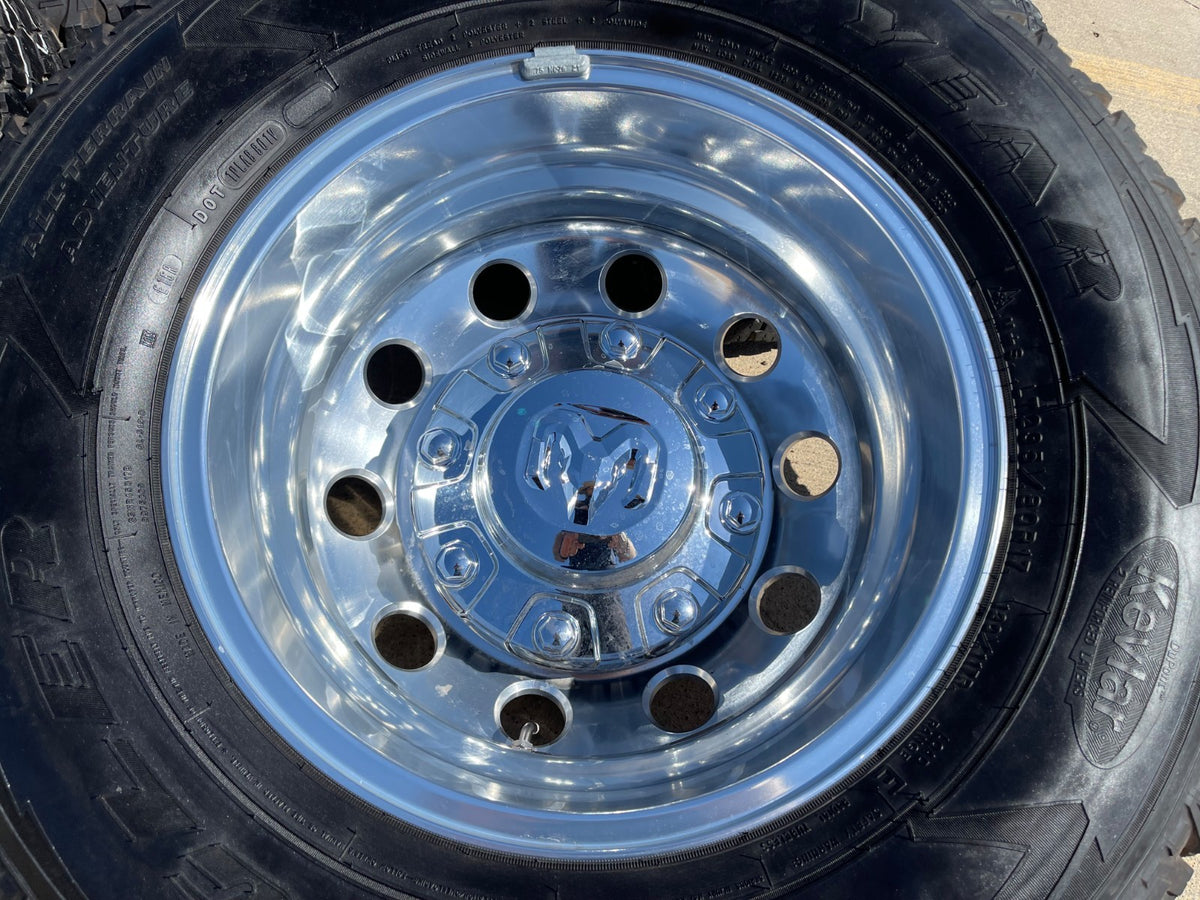 17" Dodge Ram 3500 Dually OEM 2701 2702 Laramie 8x200 wheels rims GOODYEAR