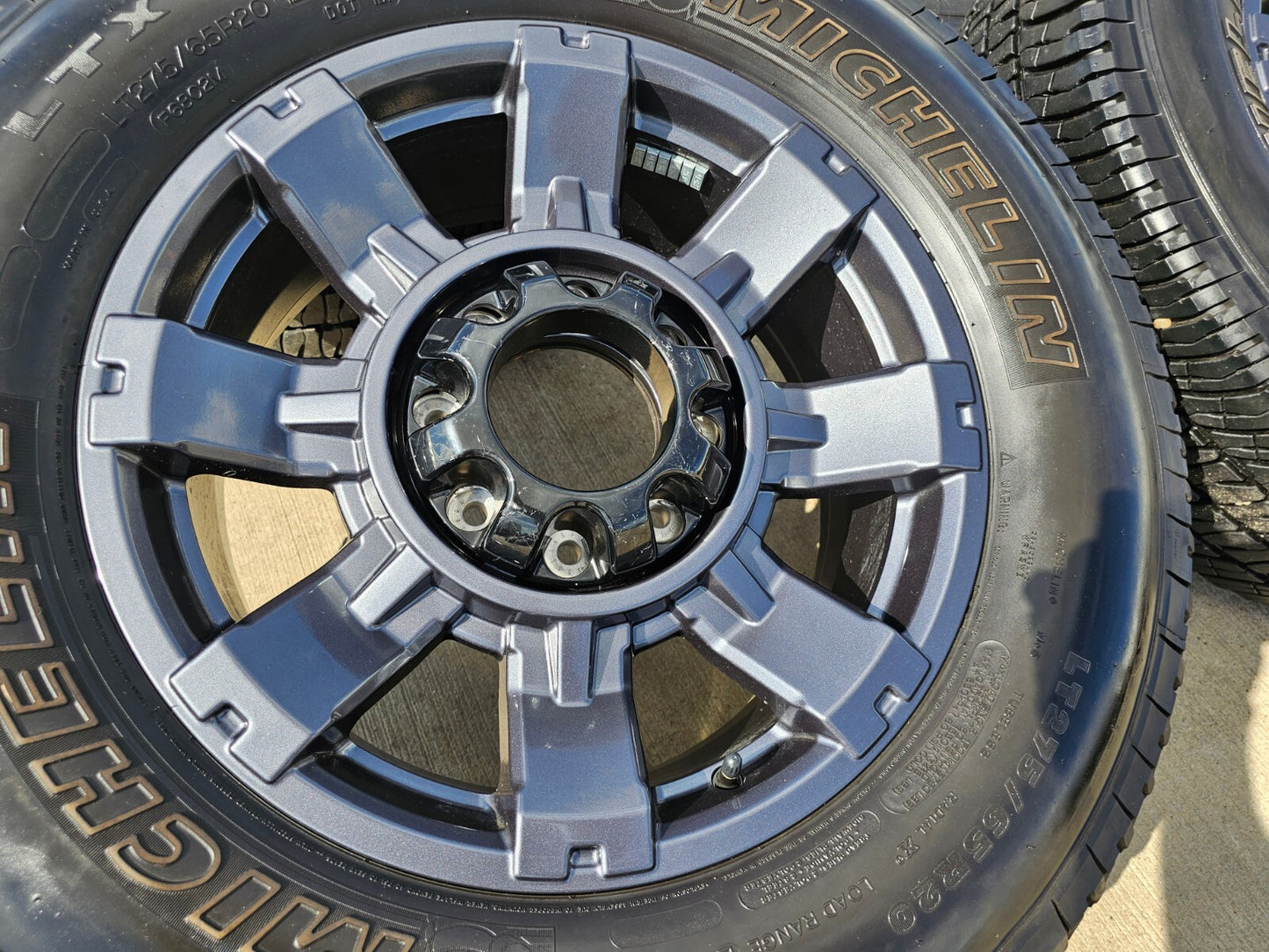 20" Ford F-250 F-350 OEM gray Lariat 10485 10296 wheels rims MICHELIN