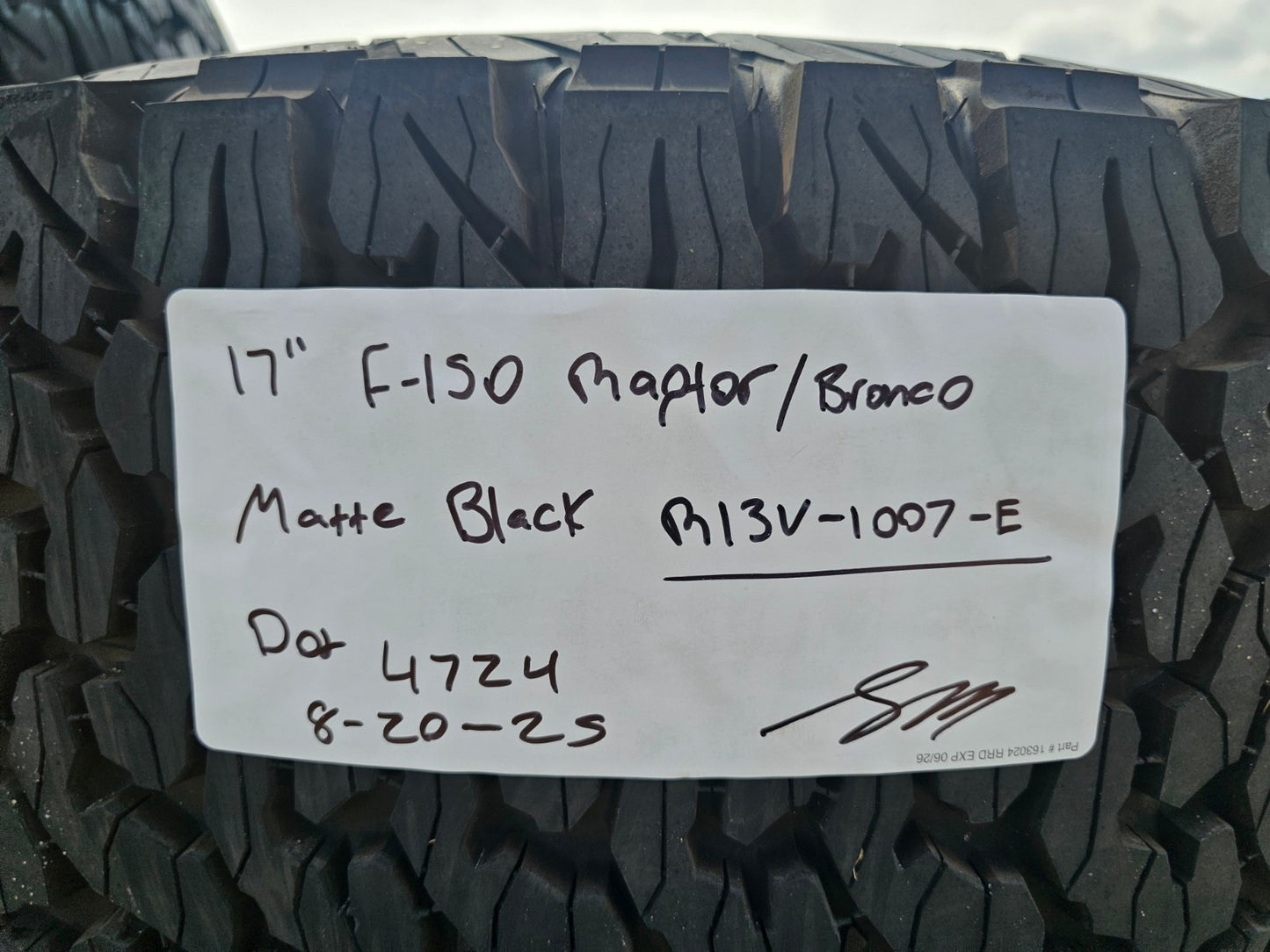 17" Ford F-150 Raptor OEM rims wheels Bronco 2023 2024 2025 2026 NEW BFG KO2 A/T