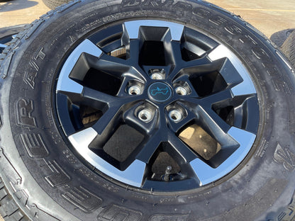 17" Jeep Wrangler Rubicon OEM Black wheels rims 9328 Gladiator 2025 2026 NEW