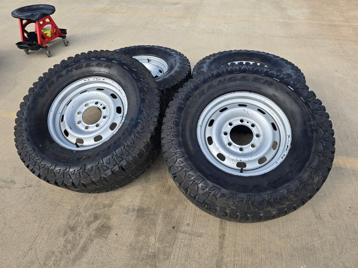 17" Dodge Ram 2500 3500 STEEL OEM 2312 2185 wheels rims GOODYEAR A/T 35"