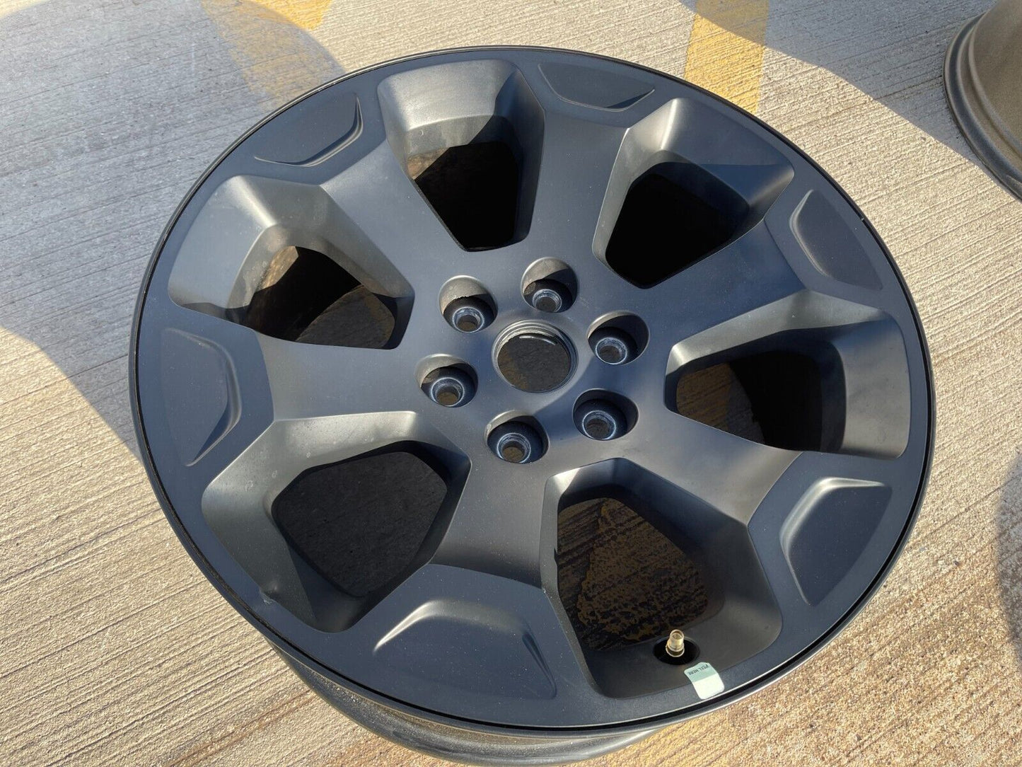 (1) 20" Dodge Ram 1500 OEM Laramie Black 2680 wheel Spare 2022 2023 2024 2025