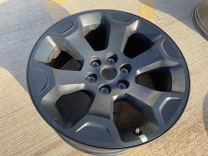 (1) 20" Dodge Ram 1500 OEM Laramie Black 2680 wheel Spare 2022 2023 2024 2025
