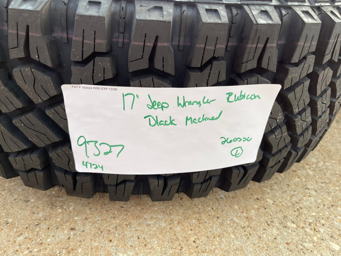 17" Jeep Wrangler Rubicon OEM 95730 9327 wheels rims Gladiator GOODYEAR 33" NEW