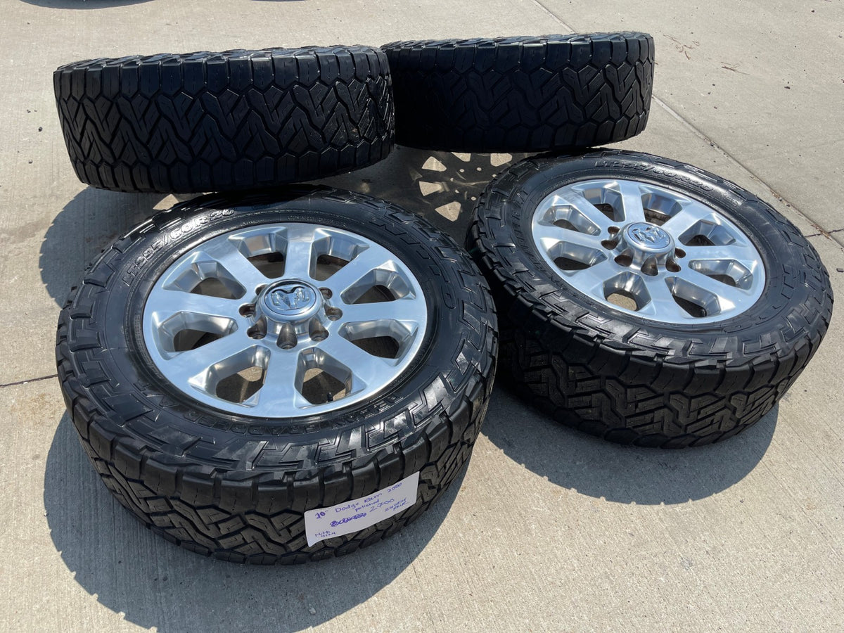20" Dodge Ram 2500 3500 LARAMIE OEM 2700 wheels rims tires SET NITRO 34"