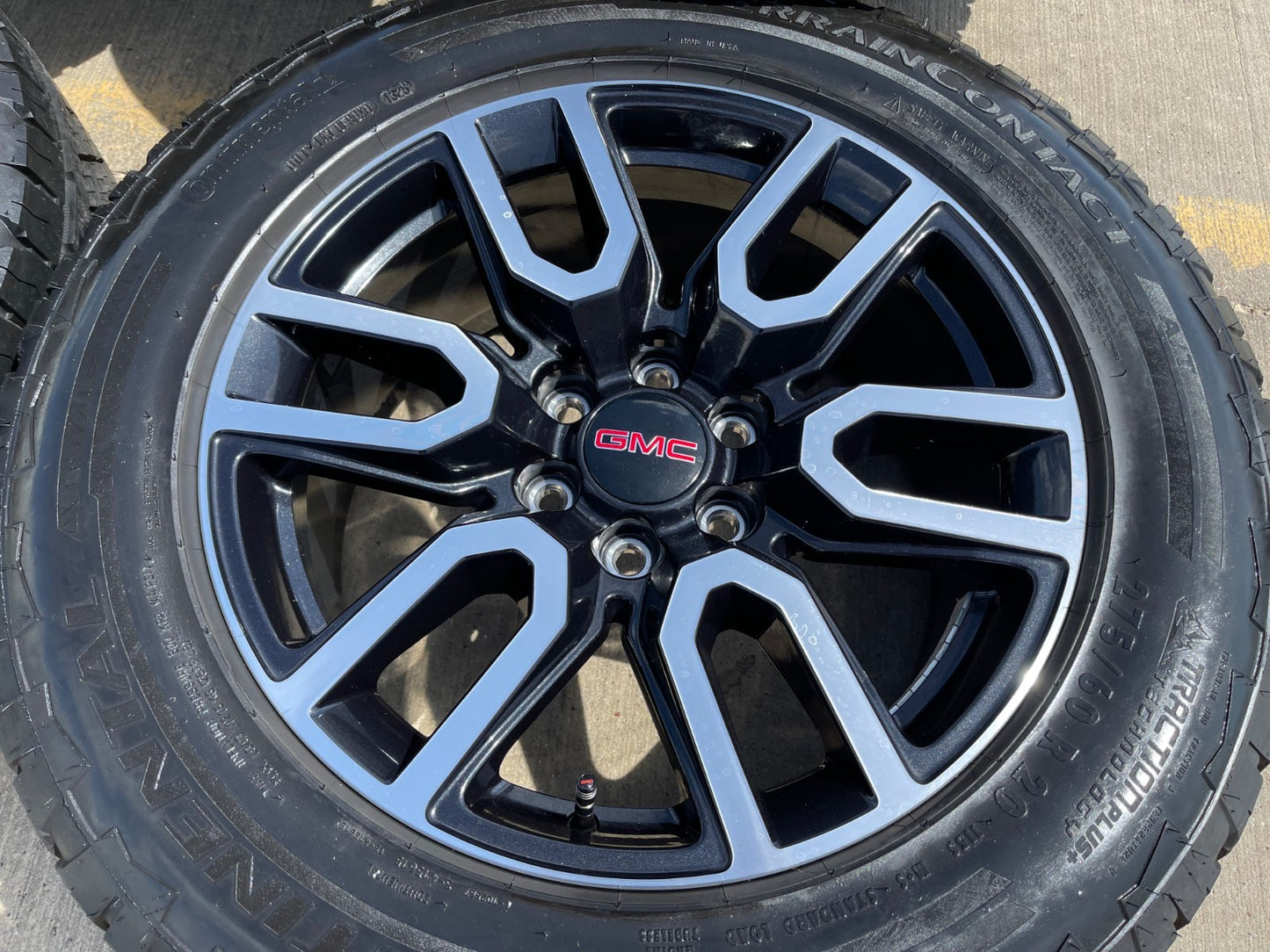 20" GMC Sierra Yukon AT4X Silverado OEM 5914 wheels rims SET CONTINENTAL A/T