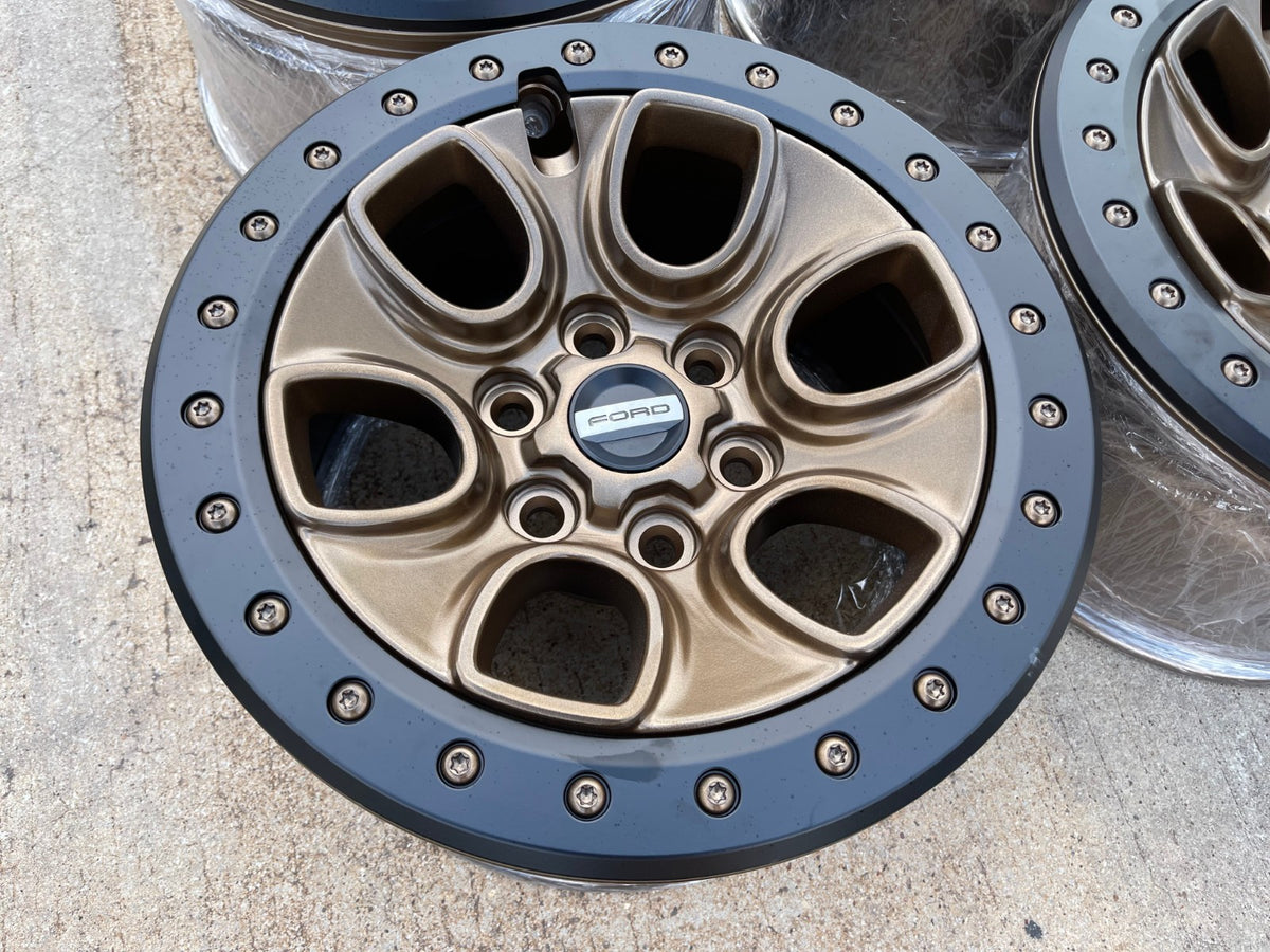17" Ford F-150 Raptor OEM BEADLOCK rims wheels 10459 95210 BRONZE 2026 2027 NEW