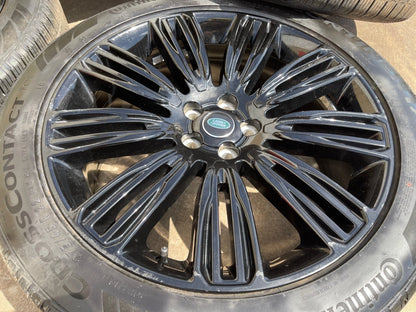 22" Land Rover Range DEFENDER OEM 72328 72331 wheels rims black CONTINENTAL