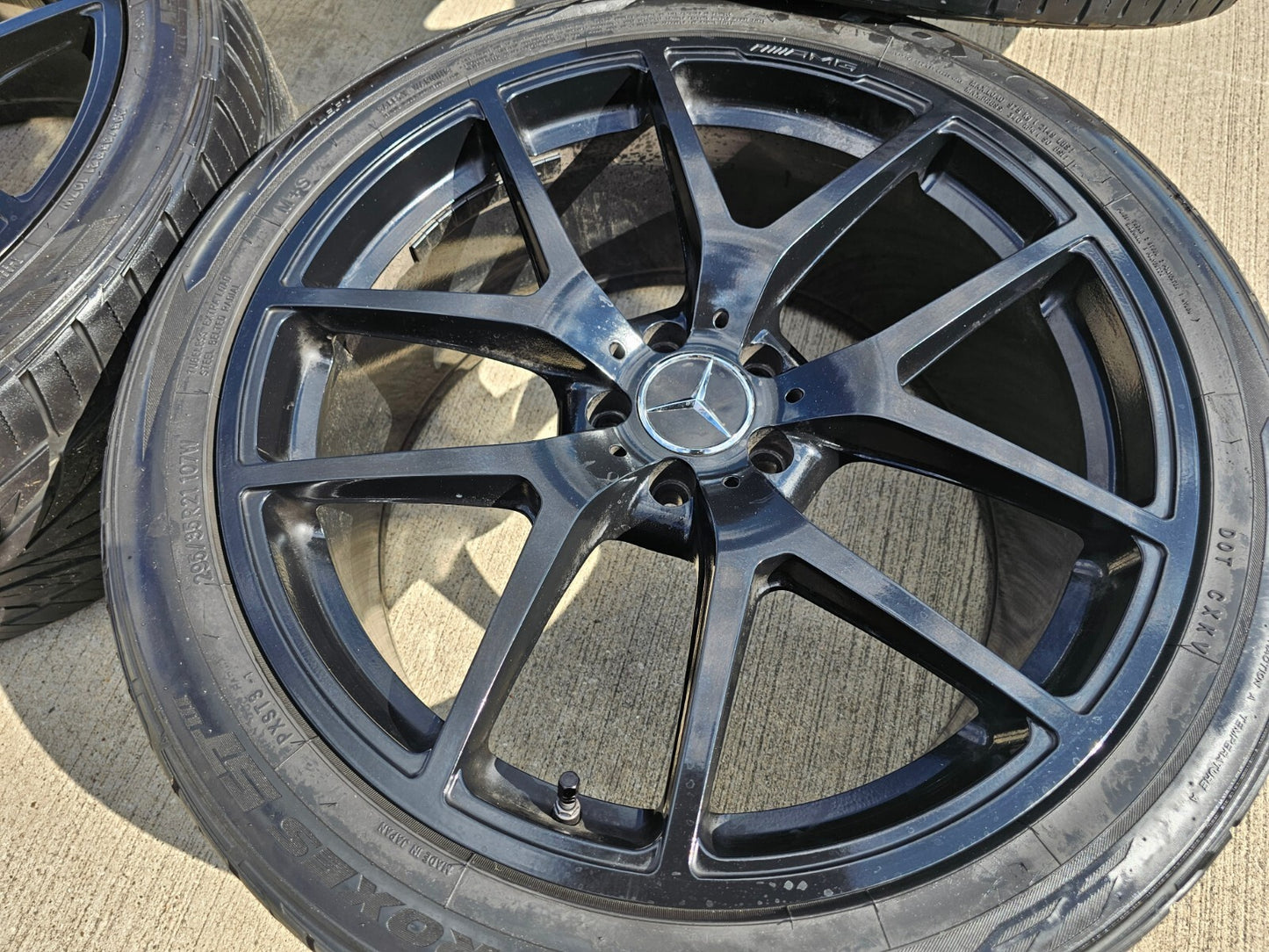 21" Mercedes GLE GLC EQE GLE450 GLE350 AMG OEM black wheels rims tires