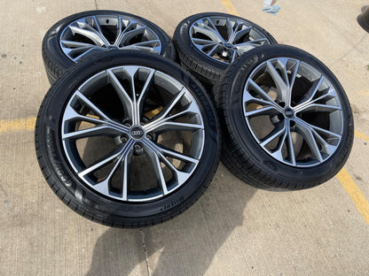 21" 21x10 Audi Q8 Q7 OEM 59102 wheels rims SQ5 SQ7 SQ8 Q5 RS S SET PIRELLI NEW