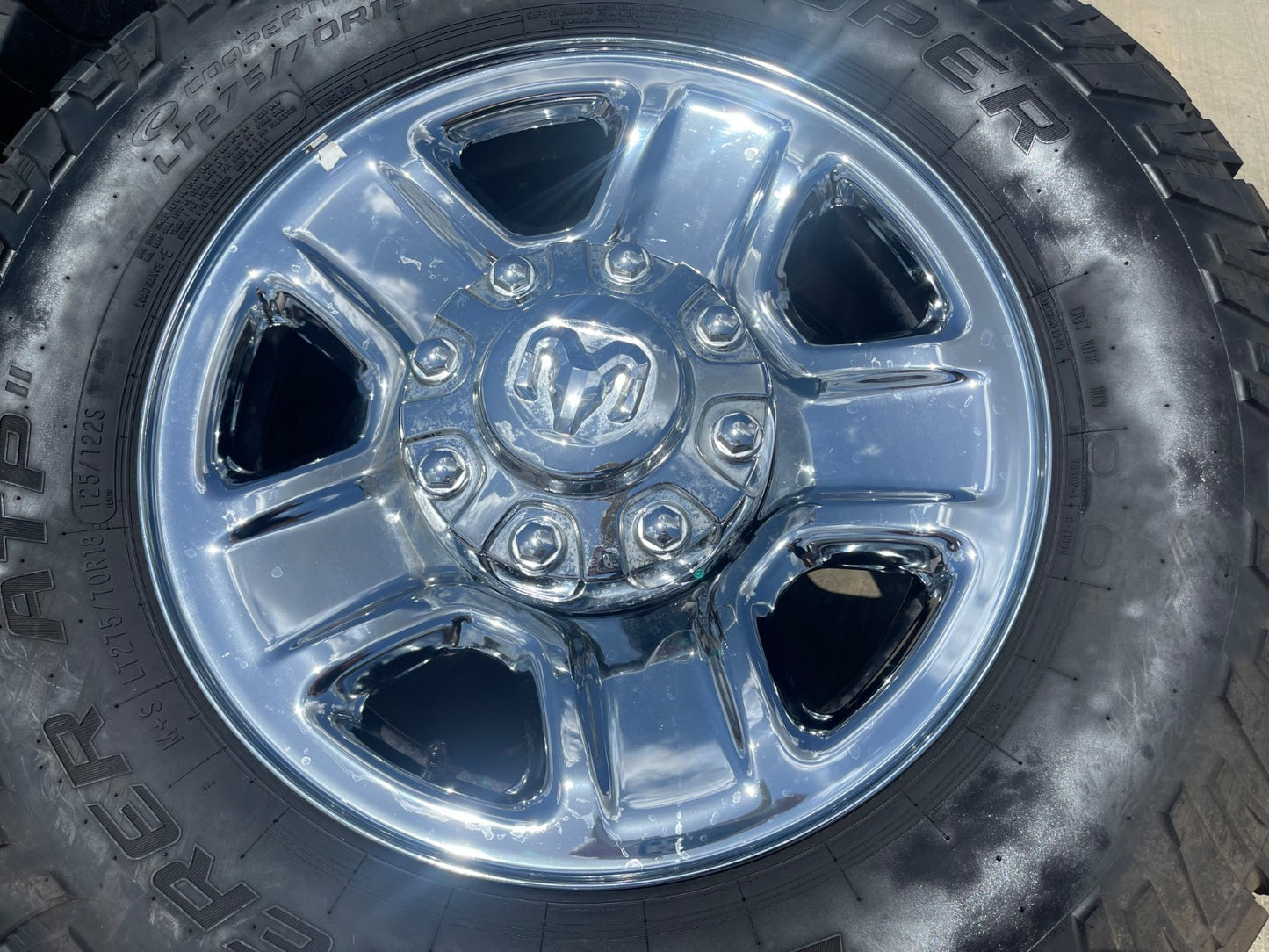 18" Dodge Ram 2500 3500 STEEL chrome OEM 2473 wheels rims SET COOPER