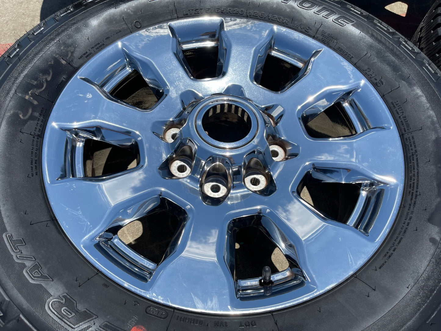 20" Ford F-250 King Ranch Lariat OEM 10100 rims wheels CHROME NEW BRIDGESTONE