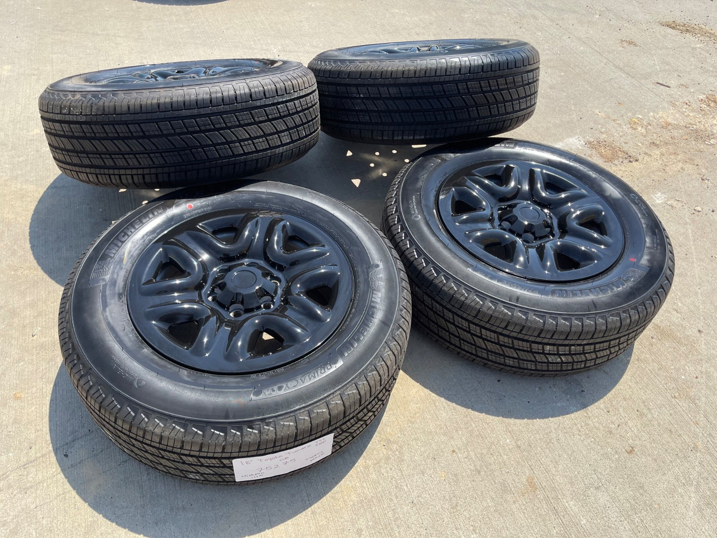 18" Toyota Tundra TSS TRD OEM 99083 75275 wheels rims Sequoia LX600 MICHELIN NEW