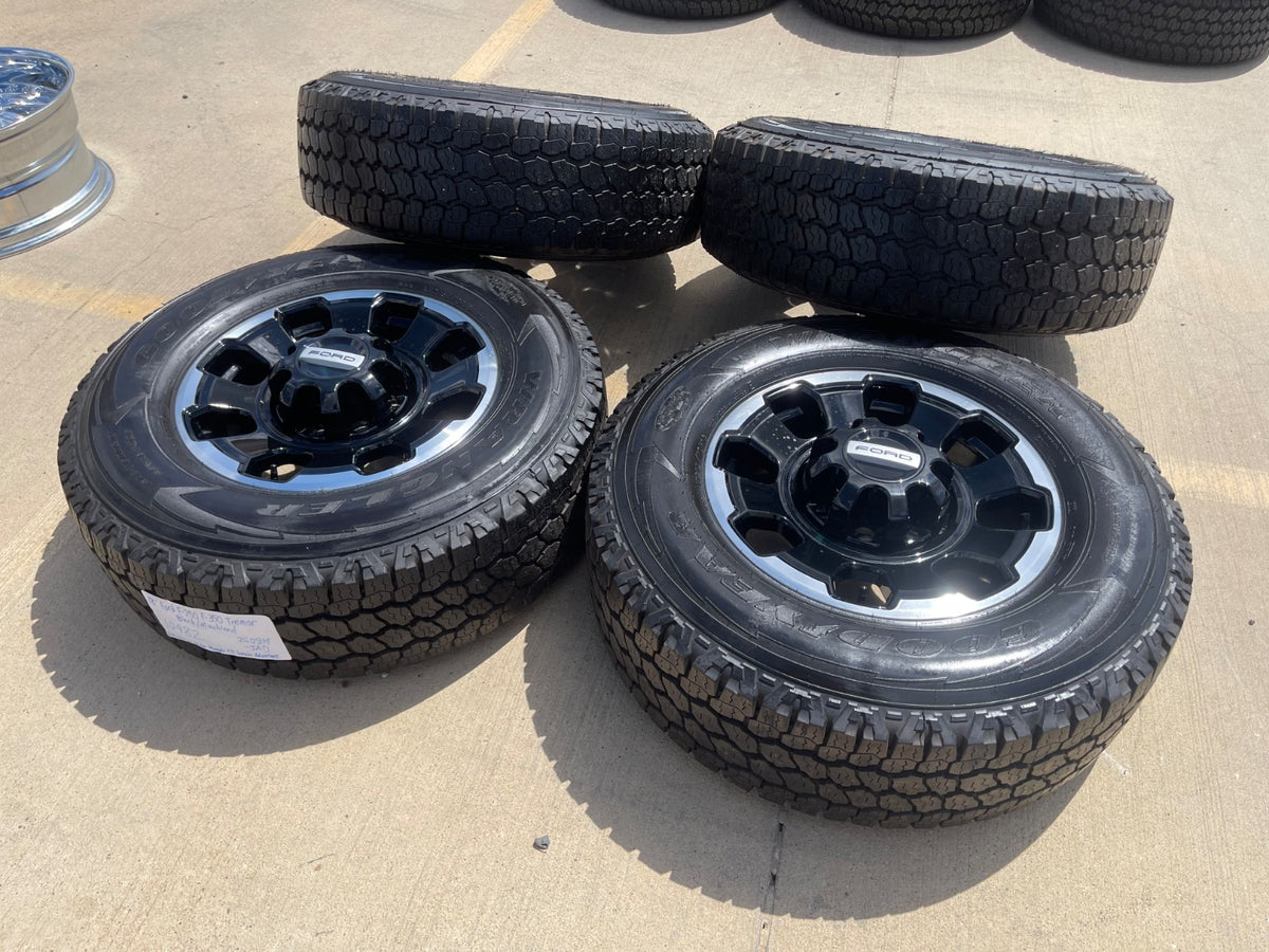 18" Ford F-250 F-350 OEM TREMOR rims wheels 10482 tires SET GOODYEAR A/T