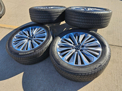22" Infiniti QX80 QX56 Nissan Titan Armada OEM wheels rims tires 2024 2025 NEW