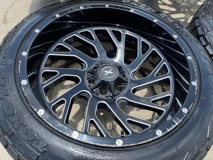 22x12 XTREME FORCE XF- 8 Chevy Silverado Ford F-150 RAM wheels rims 6x139 6x135
