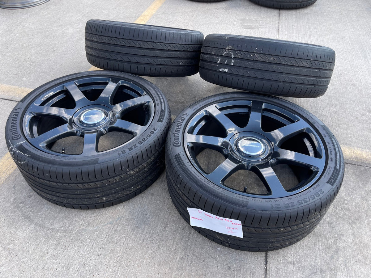 21" Vossen Rolls Royce Wraith Ghost Dawn wheels rims tires 5x120