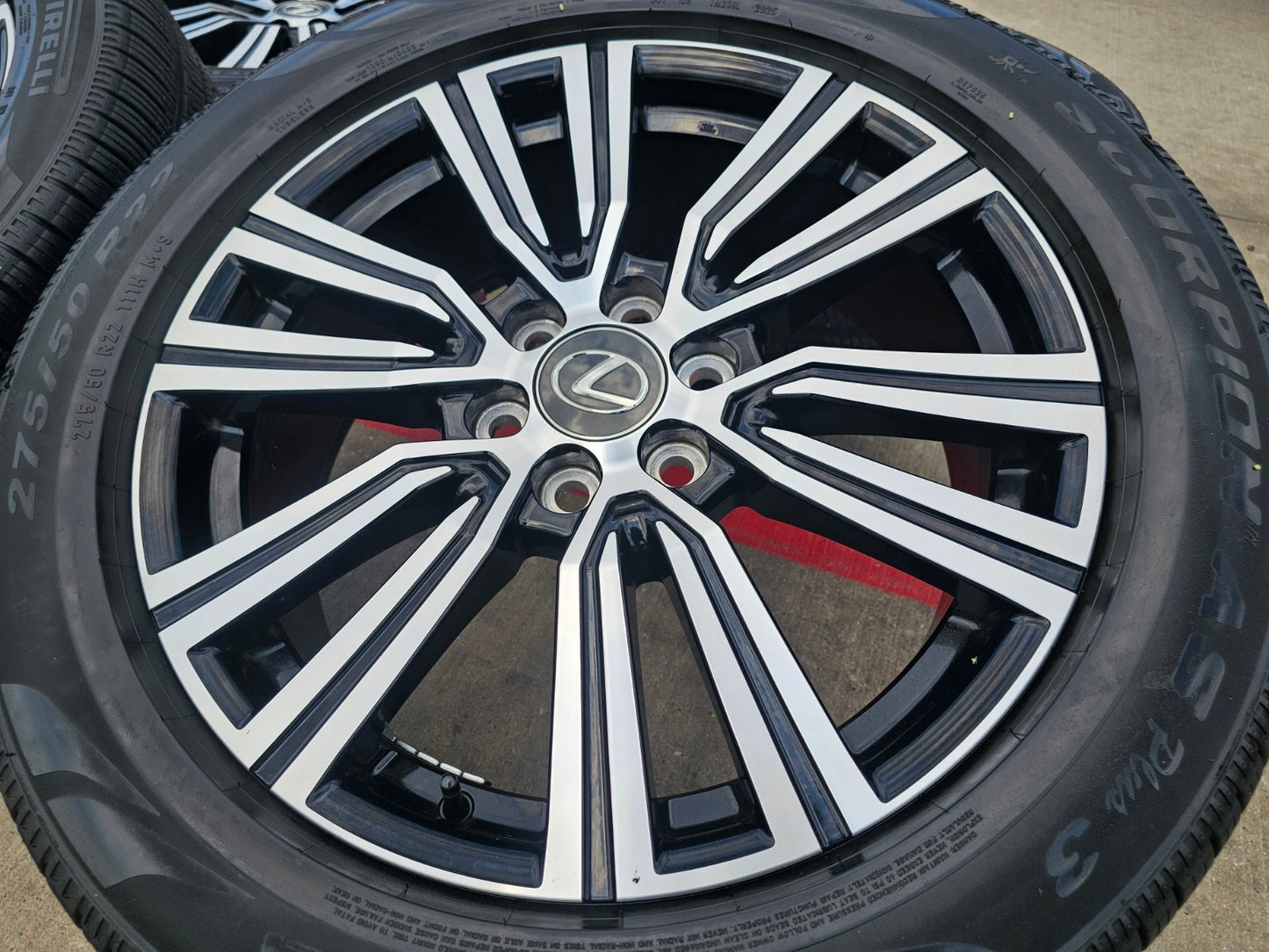 22" Lexus LX600 GX550 OEM wheels rims 74402 Toyota Tundra Sequoia SET PIRELLI
