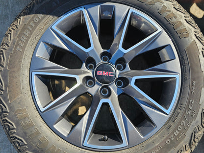20" Chevy Tahoe Silverado OEM 5919 wheels rims GMC Yukon tires GOODYEAR