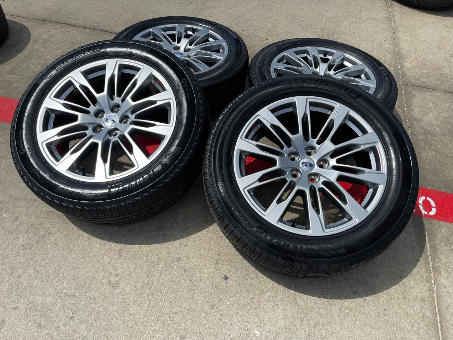 20" Ford Explorer Limited OEM rims wheels tires SET Lincoln Aviator MICHELIN