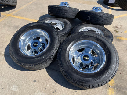 17" Chevy Silverado GMC Sierra 3500 Dually rims wheels SET OEM 5519 5520 8094