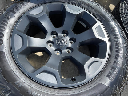 20" Dodge Ram 1500 OEM Laramie Black 2680 wheels rims 2025 2026 GOODYEAR NEW