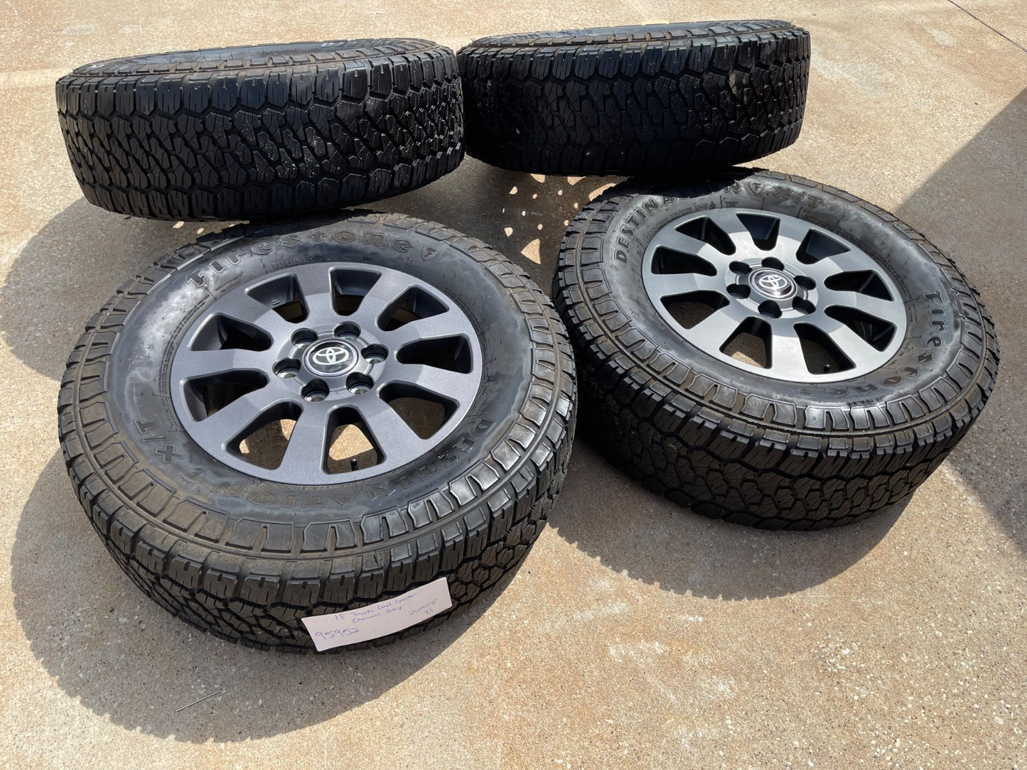 18" Toyota Land Cruiser OEM wheels rims 95952 Tundra Sequoia FIRESTONE X/T