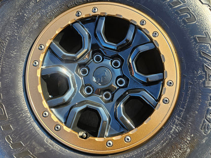 17" Ford Bronco SASQUATCH wheels rims BEADLOCK 10388 Ranger BFG KO2 A/T 37"