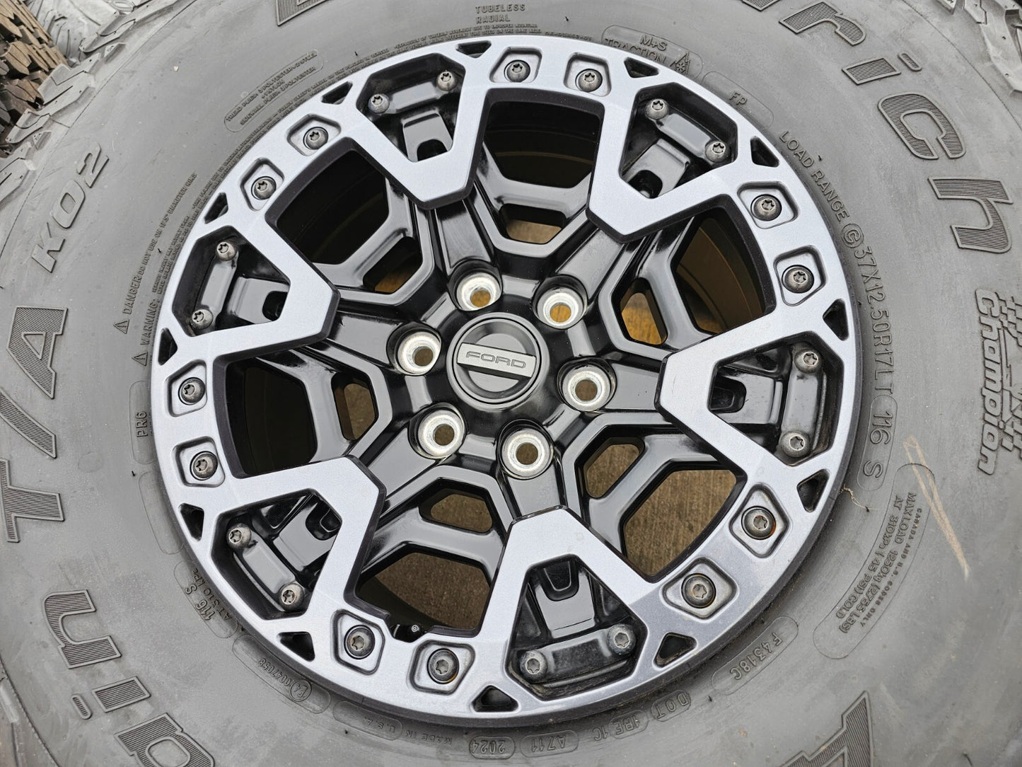 (5) 17" Ford F-150 Raptor R OEM BEADLOCK rims wheels 2024 2025 2026 2027 BFG NEW