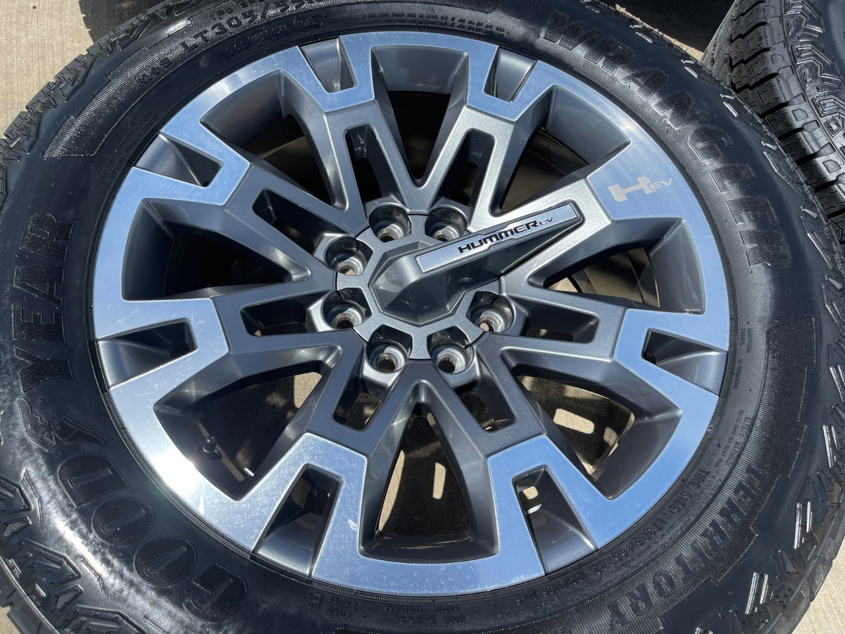 22" Hummer EV HEV 2500 OEM 8x165 wheels rims 2024 2025 2026 2027 NEW GOODYEAR