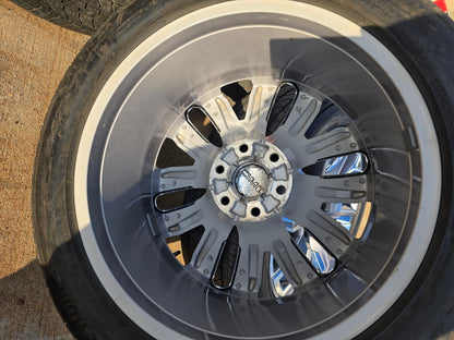 22" GMC Yukon Chevy Tahoe Escalade OEM chrome 95513 wheels rims BRIDGESTONE