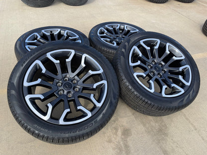 22" Dodge Ram 1500 OEM 95987 LIMITED Laramie wheels rims 2025 2026 2027 SET NEW