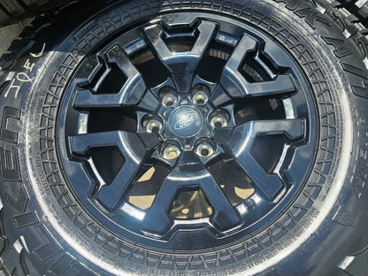 17" Ford F-150 Raptor Bronco OEM black rims wheels 10461 tires FALKEN A/T3 33"