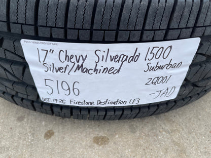 17" Chevy Tahoe Silverado Suburban Z71 OEM 5196 wheels rims tires SET FIRESTONE