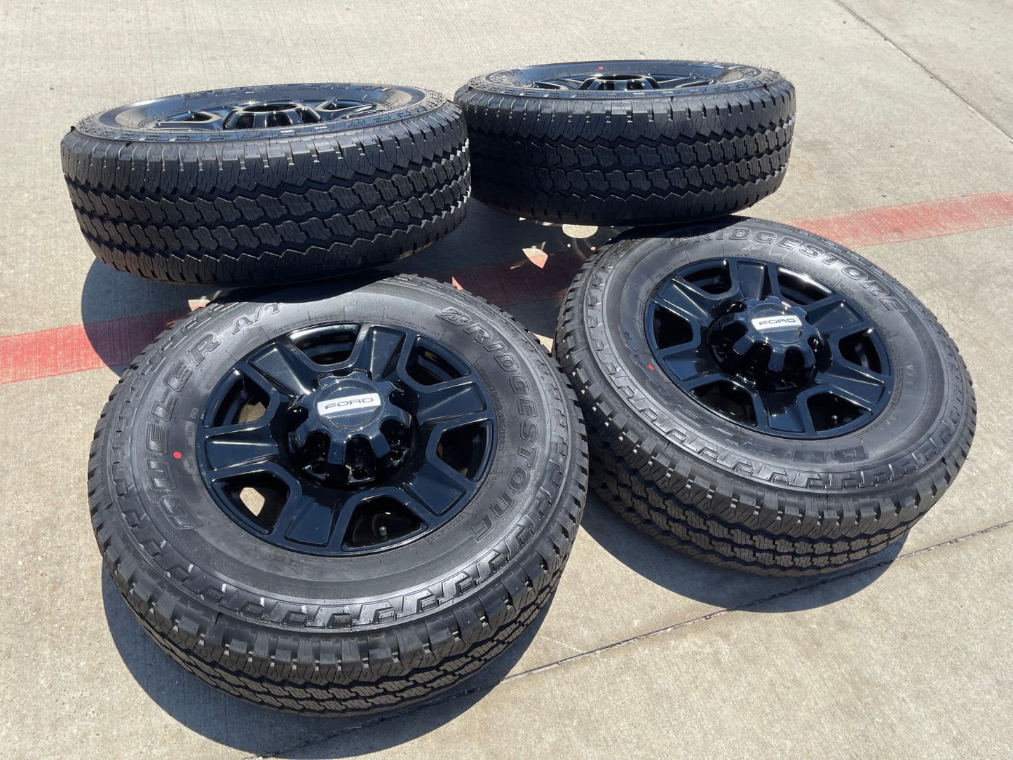 18" Ford F-250 F-350 TREMOR FX-4 OEM black wheels 10298 tires DUELER A/T NEW