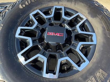 18" GMC Sierra AT4X Chevy Trail Boss 2500 OEM 14136 wheels rims GOODYEAR 35"