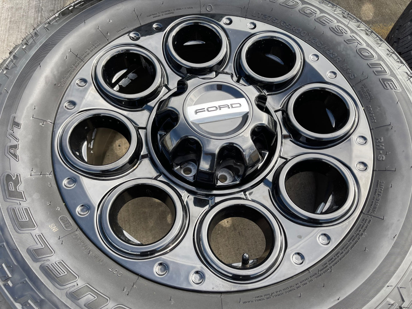 20" Ford F-250 F-350 OEM black Lariat wheels rims 10299 10484 NEW
