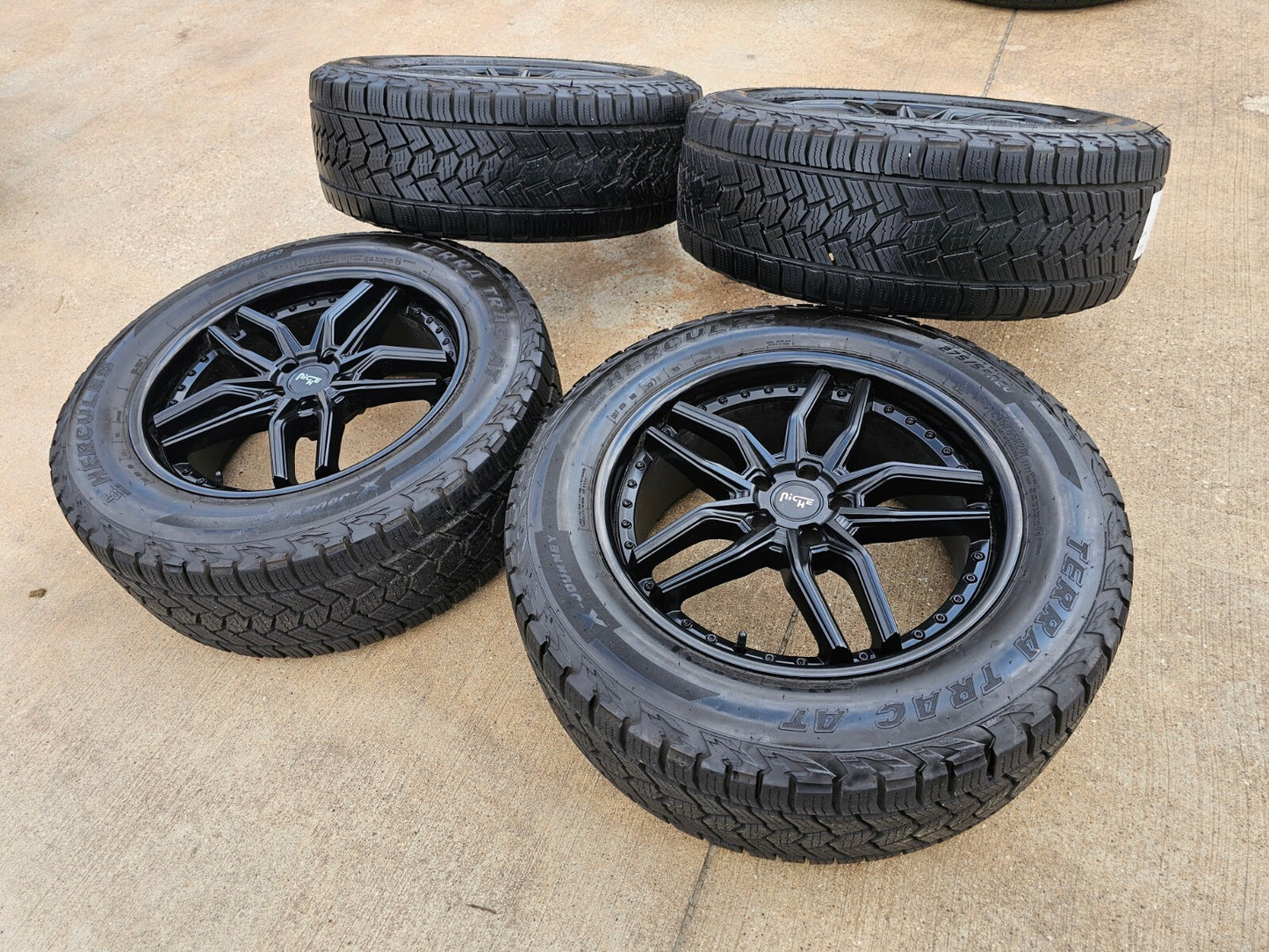20" 20x9 NICHE Methos M194 Jeep Wrangler wheels rims 5x114.3 5x4.5