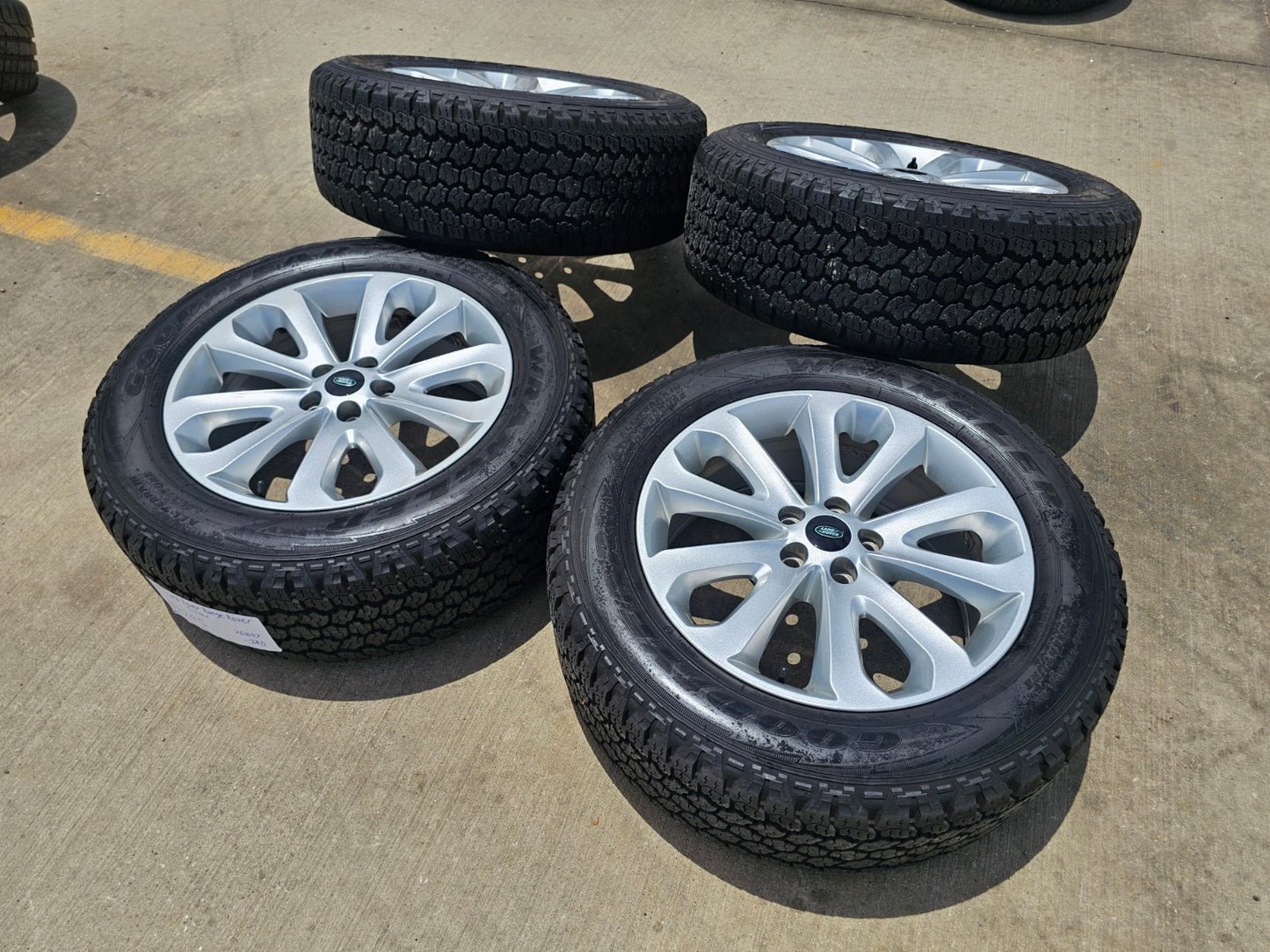 20" Range Rover OEM 72245 wheels rims Land Defender tires SET GOODYEAR A/T
