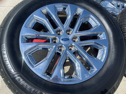 (1) 20" Ford F-150 LARIAT OEM 10619 CHROME rim wheel Expedition 2025 2026 2027