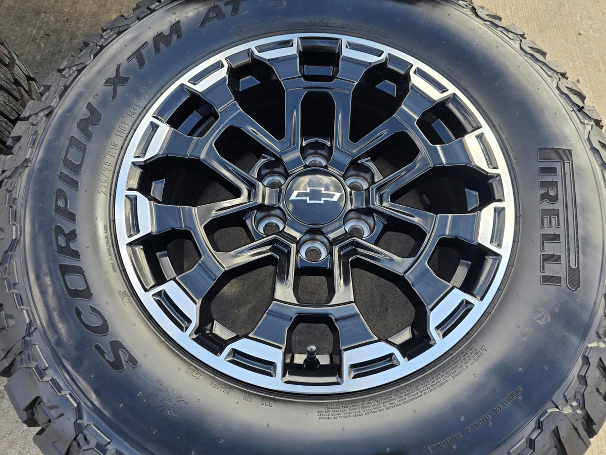 18" Chevy Silverado ZR2 Tahoe TRAIL BOSS Sierra OEM wheels rims 2026 2027 NEW