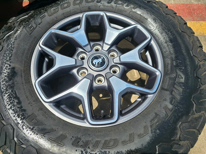(5) 17" Ford Bronco OEM wheels rims SASQUATCH 95229 10387 Ranger BFG KO2 A/T