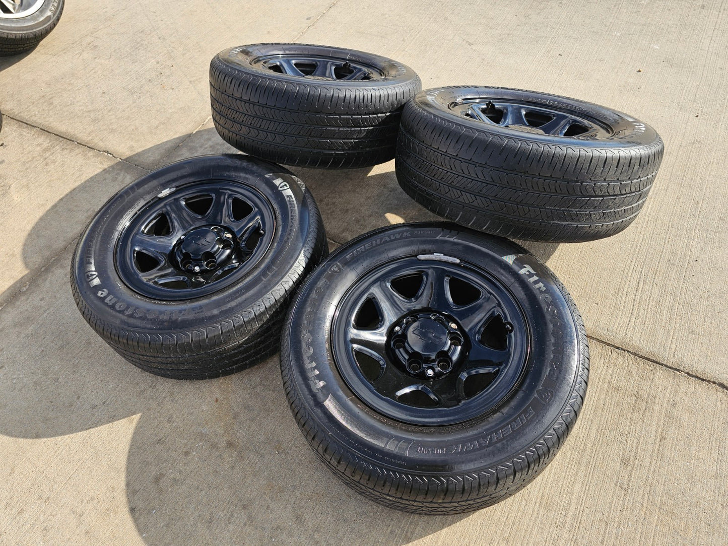 17" Chevy Tahoe PPV OEM Police Package 8111 wheels rims tires FIRESTONE