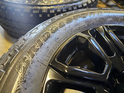 20" GMC Sierra Chevy 2500 OEM 14026 5957 BLACK DIAMOND wheels rims SET