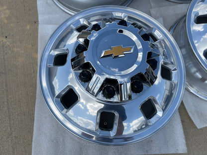 18" Chevy Silverado GMC Sierra 3500 Dually rims wheels OEM 14127 14129 SET 2026