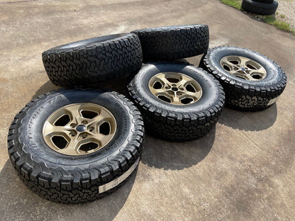 17" Jeep Gladiator RUBICON OEM wheels rims BRONZE Wrangler 9236 NEW 35" BFG