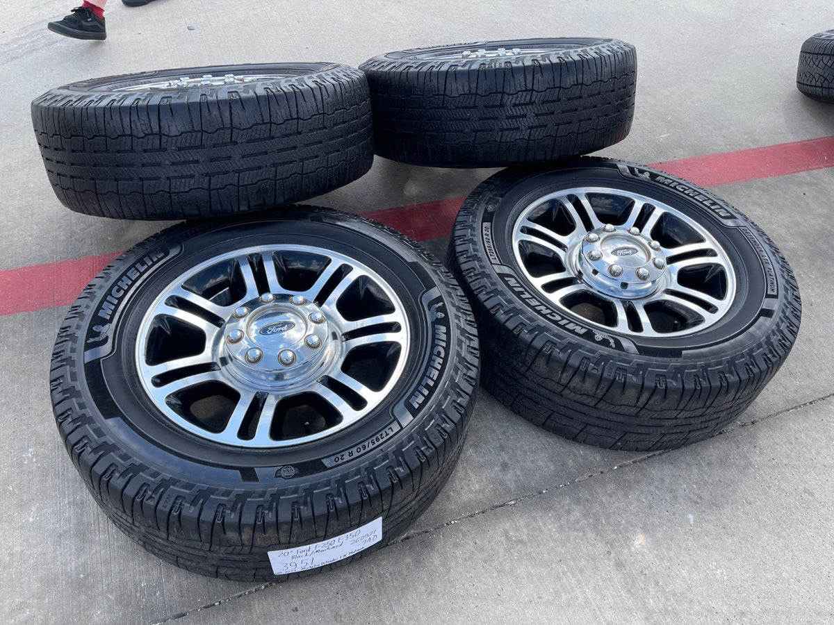 20" Ford F-250 F-350 OEM 3951 3845 LARIAT rims wheels tires MICHELIN DEFENDER