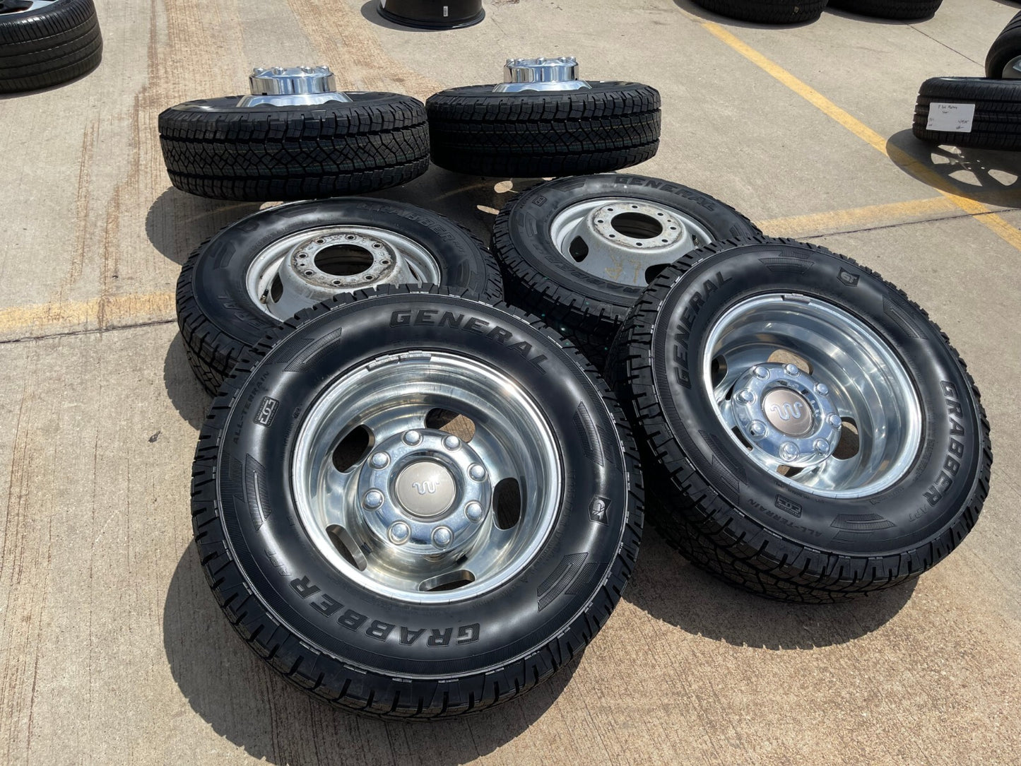 17" Ford F-350 Dually OEM 10477 10478 rims wheels 2024 2025 2026 GENERAL A/T NEW