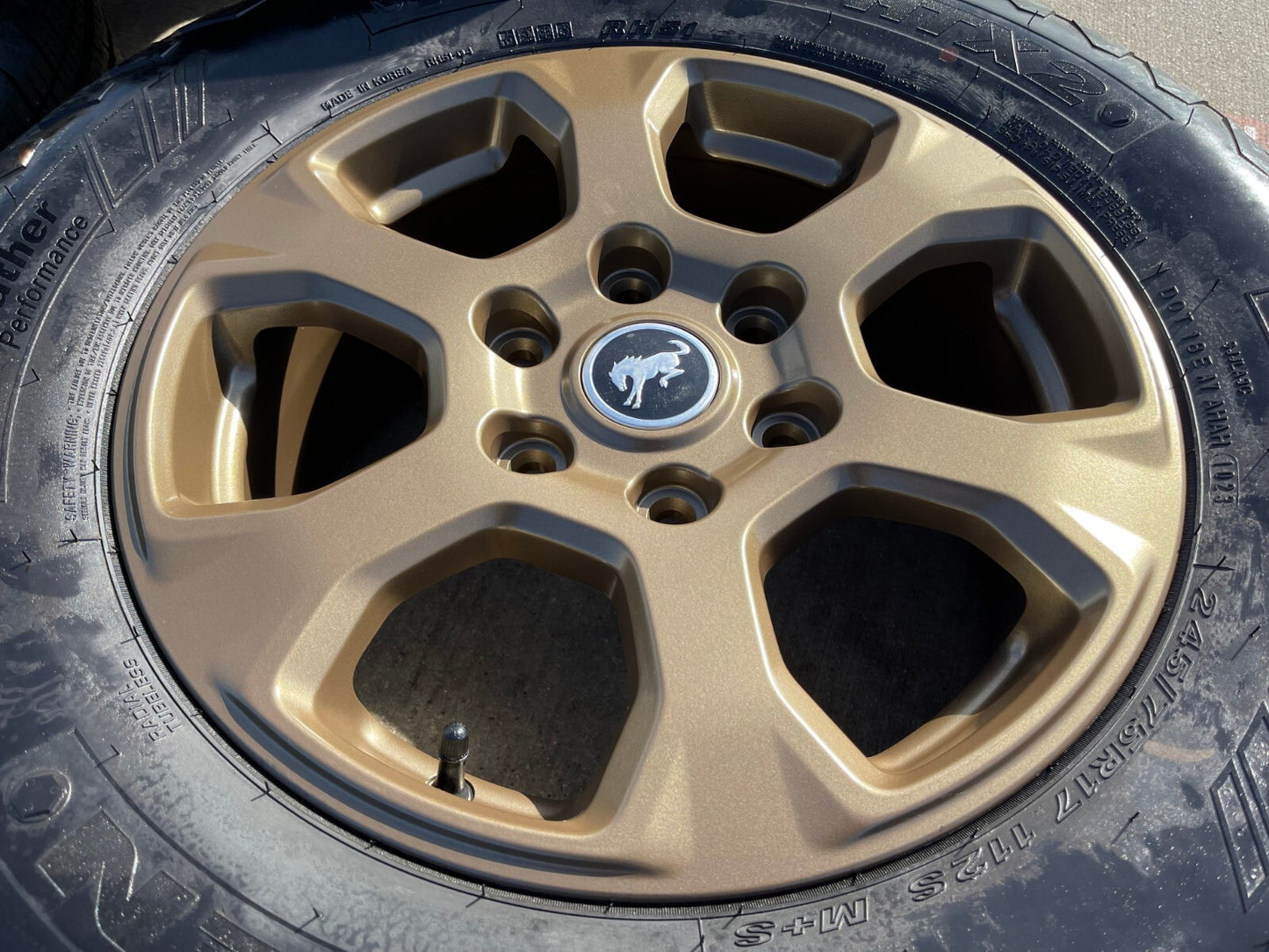 17" Ford Bronco HERITAGE wheels rims OEM 10384 10384 BRONZE 2023 2024 2025 NEW